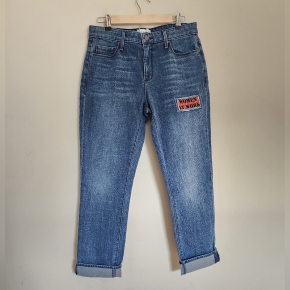 NWT Parker Smith Anti-Fit Straight Leg Folded Hem "Harley" Jeans size 27 - Picture 2 of 7